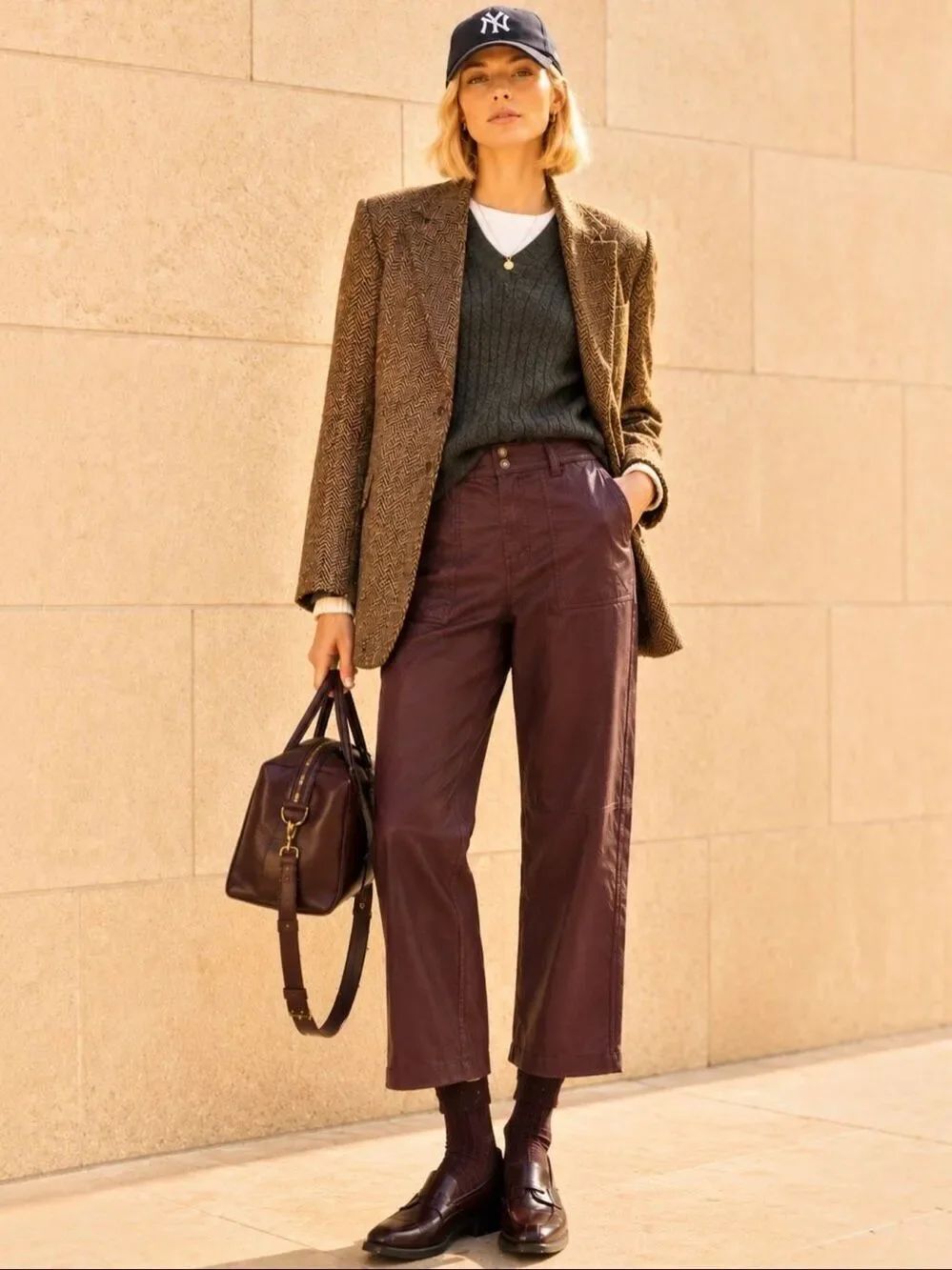NWT Pilcro The Wanderer Coated Relaxed Jeans Wine 28 Anthro Fall Dark Academia